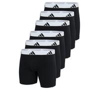 Boxershorts ADIDAS ORIGINALS "Boxershort Boxer Briefs Active Flex Cotton 6er Pack", Herren, Gr. L, bunt (schwarz, weiß), Obermaterial: 95% Baumwolle CO. 5% Elasthan EL., Unterhosen (41389016-L) schwar