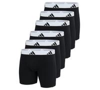 Boxershorts ADIDAS ORIGINALS "Boxershort Boxer Briefs Active Flex Cotton 6er Pack", Herren, Gr. M, bunt (schwarz, weiß), Obermaterial: 95% Baumwolle CO. 5% Elasthan EL., Unterhosen (41389016-M) schwar