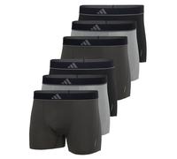 Boxershorts ADIDAS ORIGINALS "Boxershort Trunks Active Micro Flex Eco 6P 6er Pack", Herren, Gr. XXL, bunt (schwarz, grau), Obermaterial: 85% Polyester PES. 15% Elasthan EL., Unterhosen (95474467-XXL)