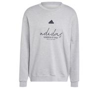 adidas Herren Brand Love French Terry Sweatshirt, MEDIUM Grey Heather, S