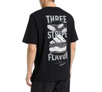adidas Herren Burger Flavor Graphic T-Shirt Herren Schwarz XL