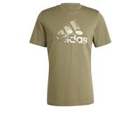 adidas Herren Camo Badge of Sport Graphic Tee T-Shirt, Olive Strata, S Tall