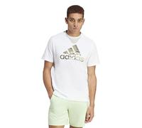 Adidas Herren Camo Badge of Sport Graphic Tee, White, L