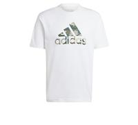 adidas Herren CAMO BOS Graphic Tee, White, M Tall