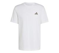 adidas Herren Camo Embroidered Small Logo Graphic Shirt, White, L