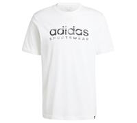 adidas Herren CAMO LINEAR Graphic Tee, White/Grey, M