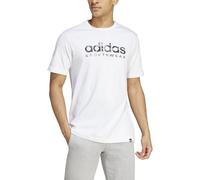 adidas Herren CAMO LINEAR Graphic Tee, White/Grey, XL