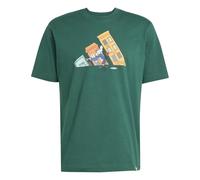 adidas Herren Camo Woven Graphic Tee T-Shirt, Skate Green, M