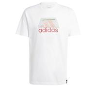 adidas Herren Codes BOS Graphic Tee, White, L Tall