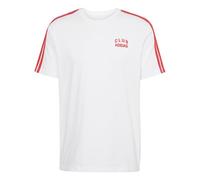 adidas Herren Codes Collegiate Club Graphic T-Shirt, White, XS