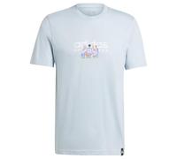 adidas Herren Codes LINEAR Graphic Tee, Wonder Blue, L