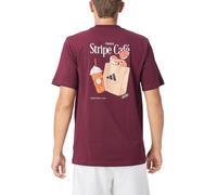 adidas Coffee Cafe Donut Bag Graphic T-Shirt Herren KT9710 - maroon S