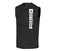 adidas Herren Community Vertical Sleeveless T-Shirt, Schwarz/Weiß, XL