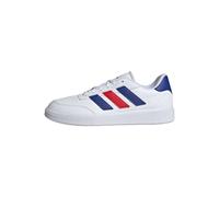 Adidas Herren Courtblock Shoes, Cloud White/Cloud White/Scarlet, 46 2/3 EU