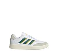 adidas Herren Courtblock Shoes, Cloud White/Green/Utility Yellow, 44 EU
