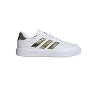 adidas Herren Courtblock Shoes Nicht-Fußball-Halbschuhe, Cloud White Olive Strata Shadow Olive, 44 2/3 EU