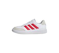 adidas Herren Courtblock Shoes, Cloud White/Pure Ruby/Off White, 41 1/3 EU