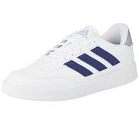 adidas Herren Courtblock Shoes, Cloud white/DARK BLUE/halo silver, 45 1/3 EU