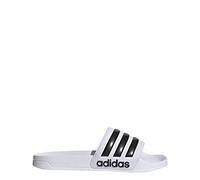 adidas Herren Damen Cloudfoam CF Adilette Slipper GZ5921 Weiß, Farbe:001 White/Weiß, Größe:38 EU