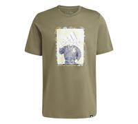 adidas Herren Doodle Graphic Tee, Olive strata, XXL