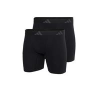 Adidas Herren Boxershorts Ergonomic Boxer Brief – Active Flex Cotton – 2er Pack Schwarz XL