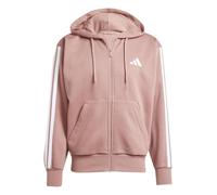 adidas Herren Essential Three Stripes Fleece Zipper Hoodie, warm Clay/White, S