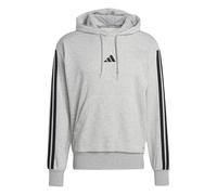 adidas Herren Essential Three Stripes French Terry Hoodie Sweatshirt, medium Grey Heather/Black, S