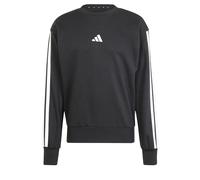 adidas Herren Essential Three Stripes French Terry Sweatshirt, Black/White, XL