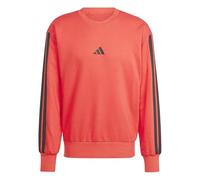 adidas Herren Essential Three Stripes French Terry Sweatshirt, Pure Ruby/Black, S