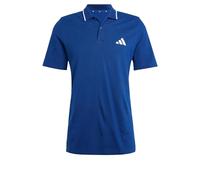 adidas Herren Essential Three Stripes Pique Polo Shirt, Dark Blue/White, L