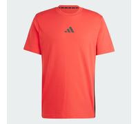 adidas Essentials Single 3 Stripes T-Shirt knallrot/schwarz - M