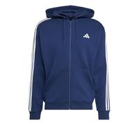 Essentials 3-Streifen French Terry Kapuzenjacke Team Navy Blue 2 / White XS