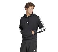 adidas Herren Essentials 3-Stripes French Terry Hoodie Kapuzenpullover, Schwarz/Weiß, X-Large