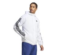 adidas Herren Essentials 3-Stripes Windbreaker Oberbekleidungsjacke, Weiß/Schwarz, S