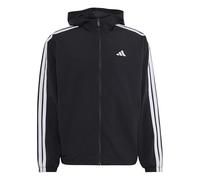 adidas Herren Essentials 3-Stripes Woven Windbreaker Coat, black/white, 3XL