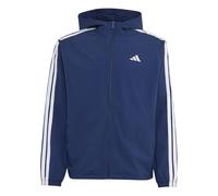 adidas Herren Essentials 3-Stripes Woven Windbreaker Coat, team navy blue 2/white, 3XL