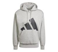 adidas Essentials Big Logo Hoodie Herren IN6160 - medium grey heather/black XL