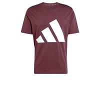 adidas Herren Essentials Big Logo Single Jersey Tee, Aurora Ruby/White, S