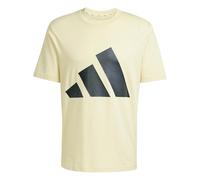 adidas Herren Essentials Big Logo Single Jersey Tee, Powder Yellow/Black, M