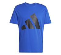 Adidas T-Shirt Essentials Big Logo – Rundhals, 100% Baumwolle – Herren L, Royal/Schwarz