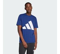adidas Men's Essentials Big Logo Single Jersey Tee, Dark Blue/White, XXL