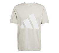 adidas Essentials Big Logo T-Shirt beige/weiß - S
