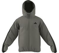adidas Essentials Climawarm 3-Streifen Winterjacke mit Kapuze JM4041 - silver pebble M