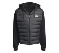 adidas Herren Essentials CLIMAWARM Hybrid Down Hooded Jacket, black, XS