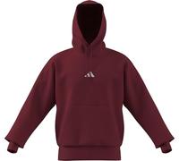 adidas Herren Essentials FEELCOZY Fleece Hoodie, Active Maroon/White, XXL