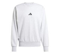 adidas Herren Essentials FEELCOZY Fleece Sweatshirt, Light Grey Heather/Black, XXL