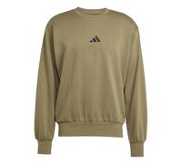 adidas Herren Essentials FEELCOZY Fleece Sweatshirt, Olive strata/Black, L