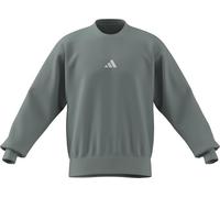 Sweatshirt ADIDAS SPORTSWEAR "ESSENTIALS FEELCOZY", Herren, Gr. L, wonder sage, weiß, Obermaterial: 70% Baumwolle, 30% Polyester, normal, Rundhals, angesetztes Bündchen, Sweatshirts Sweatshirt (206085