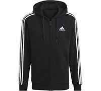 ADIDAS Herren Essentials Fleece 3-Streifen Kapuzenjacke (GK9051) M Schwarz/Weiß