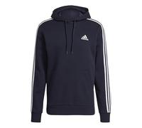 adidas Herren Essentials Fleece 3-Stripes Hoodie, Legend Ink / White, M